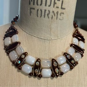 Vintage Mid-Century 1950’s Chocker Necklace West Germany Opalescent
